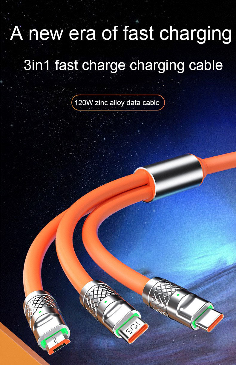 Fairteks v2 (2 pack) 3 in 1 Multi charging cable Cell Phone Charger Type C Micro B Iphone compatible usb  Fast charge Universal 3.0