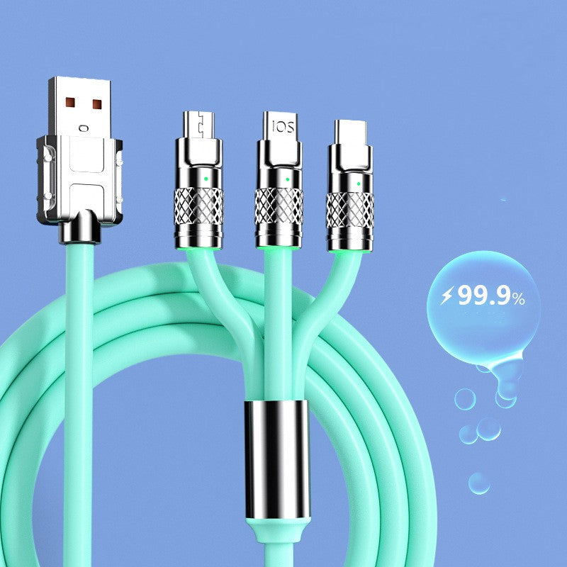 Fairteks v2 (2 pack) 3 in 1 Multi charging cable Cell Phone Charger Type C Micro B Iphone compatible usb  Fast charge Universal 3.0
