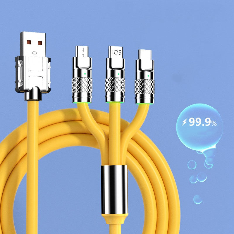 Fairteks v2 (2 pack) 3 in 1 Multi charging cable Cell Phone Charger Type C Micro B Iphone compatible usb  Fast charge Universal 3.0