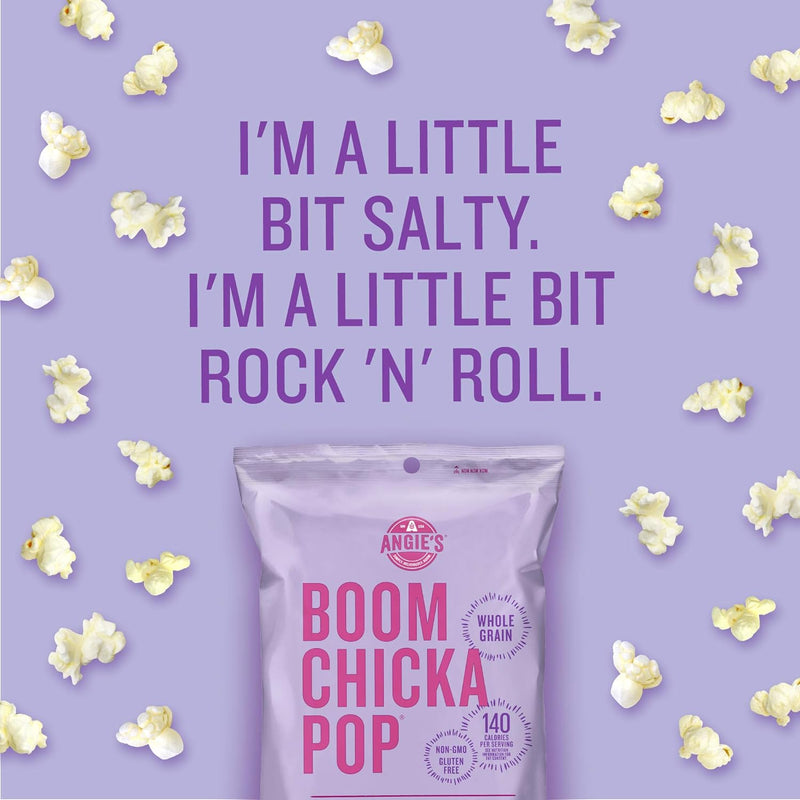 Angie's BOOMCHICKAPOP Sweet & Salty Kettle Corn Popcorn, 2.25 Ounce (Pack of 12)