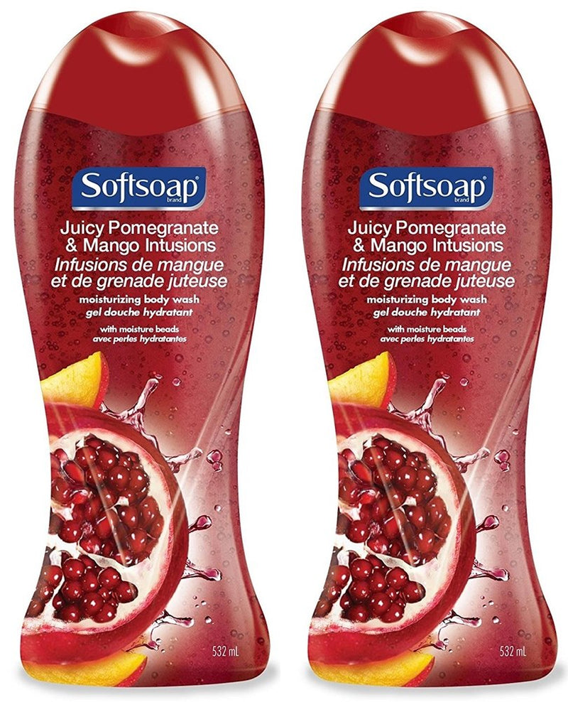 SoftSoap Moisturizing Body Wash Juicy Pomegranate & Mango - 20oz