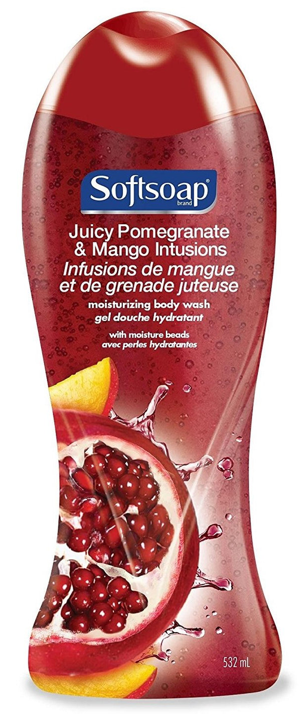 SoftSoap Moisturizing Body Wash Juicy Pomegranate & Mango - 20oz