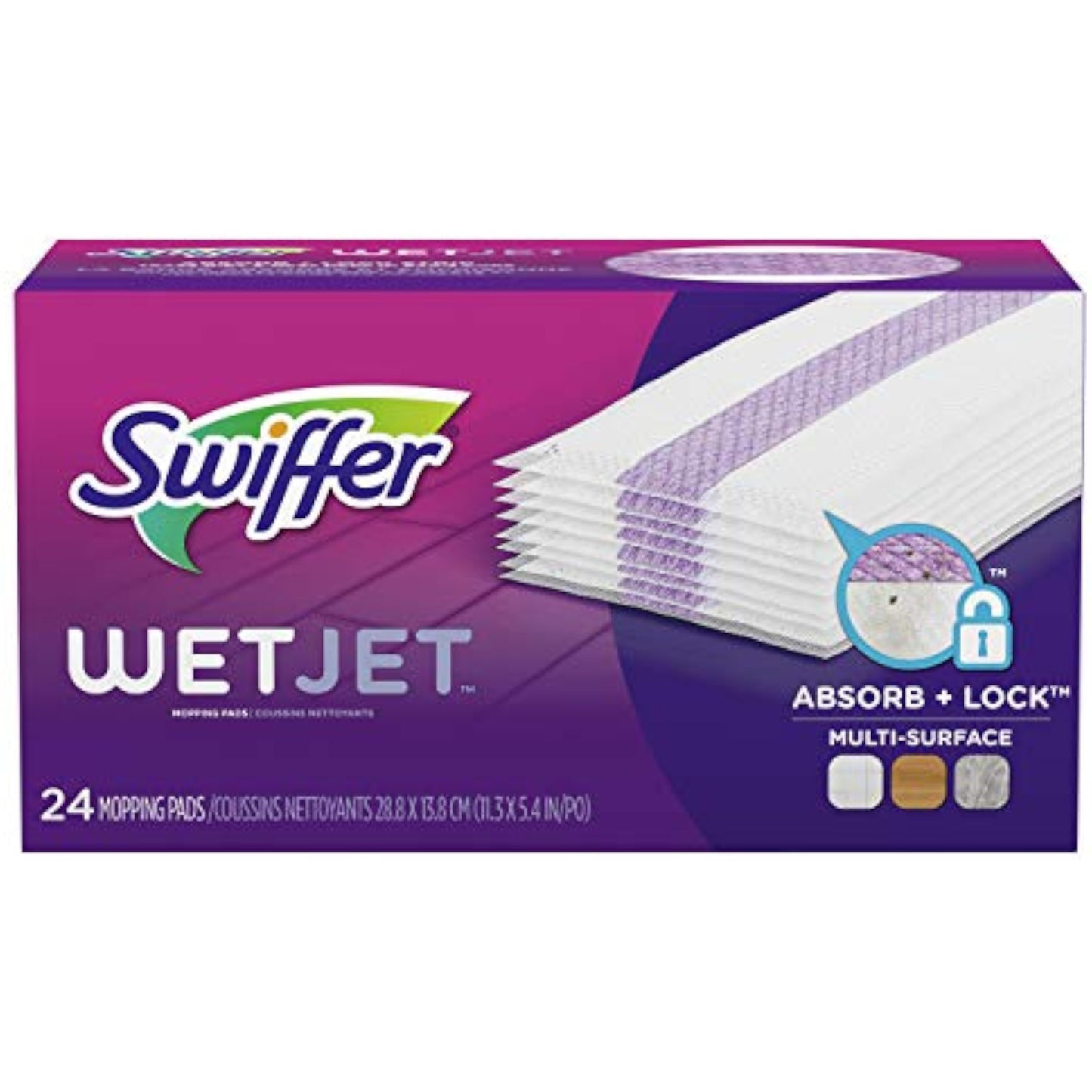 Swiffer Wetjet, All Purpose Multi Surface Floor Cleaner, 24 Count